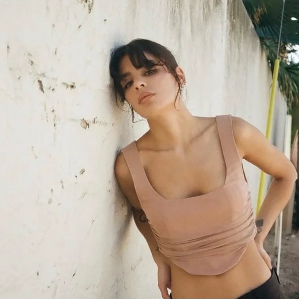 Zara Mesh Crop Top